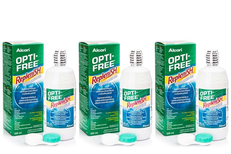 E-shop OPTI-FREE RepleniSH 3 x 300 ml s pouzdry