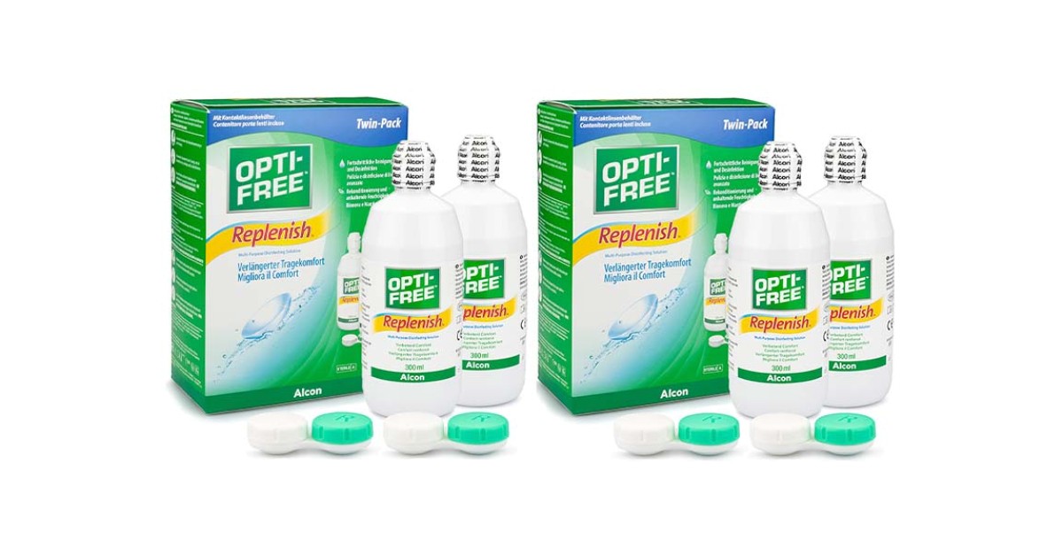 Image of OPTI-FREE RepleniSH 4 x 300 ml mit Behälter