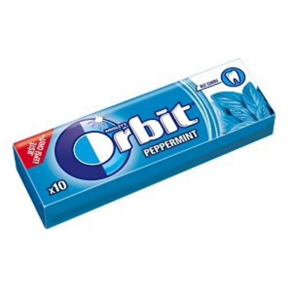 Orbit Peppermint Chewing Gum 14 g (bonus) Lentiamo