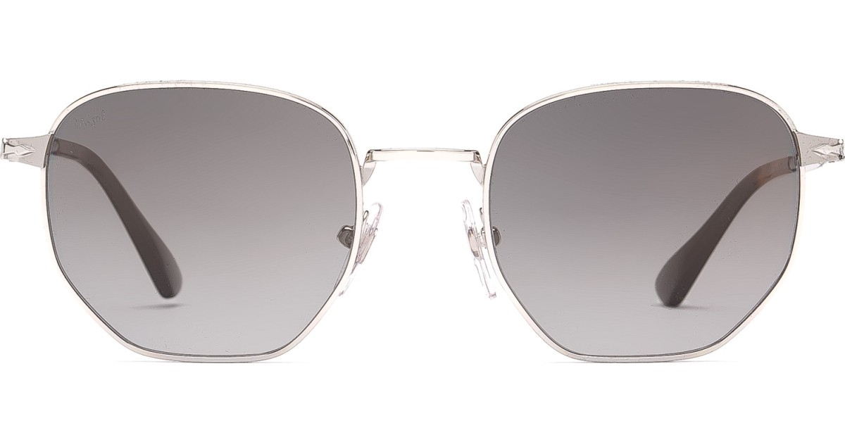 Lunettes De Soleil Persol PO2446S - Verres Vert Argent, 52 Mm, Italie, Neuf Sans Étiquette