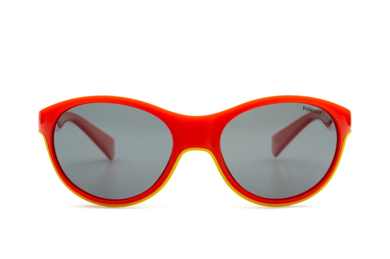Polaroid Junior PLD 8042/S AHY M9 49 - round γυαλιά ηλίου, παιδικά, κόκκινα, πολωμένα