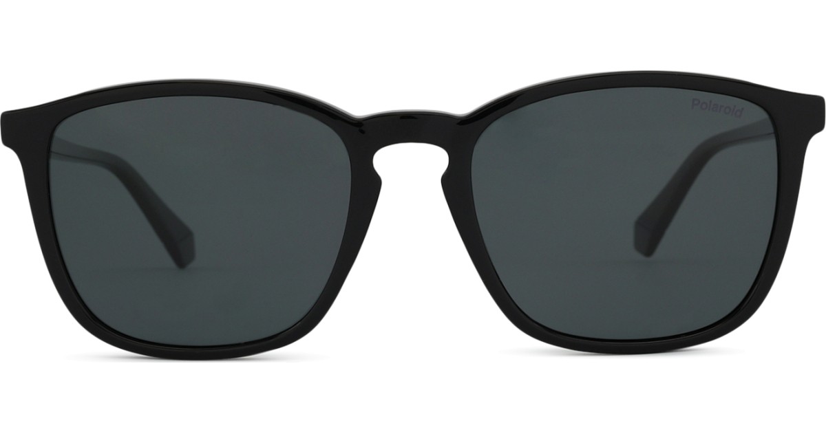Polaroid PLD 4139/S 807 M9 54 - čtvercové sluneční brýle, unisex, černé, polarizované
