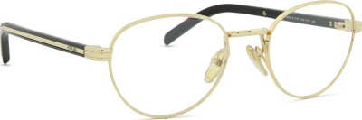 Prada Damen Gold Pr B53v 5Ak1o1 Optische Fassungen Metall Rund Normal - Bild 4
