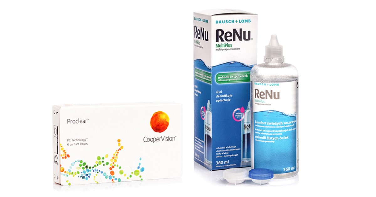 Proclear Compatibles Sphere CooperVision (6 lenses) + ReNu MultiPlus 360 ml with case