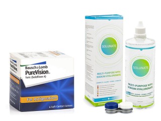 PureVision Toric (6 лещи) + Solunate Multi-Purpose 400 ml с кутия