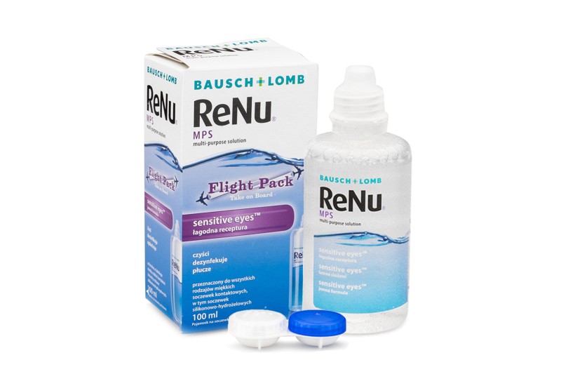 ReNu MPS Sensitive Eyes Flight Pack 100 ml mit Behälter