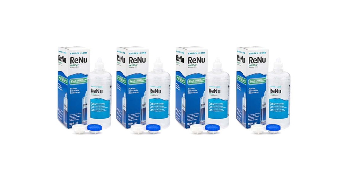 Image of ReNu MultiPlus 4 x 360 ml mit Behälter