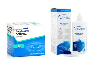 SofLens 38 (6 čoček) + Vantio Multi-Purpose 360 ml s pouzdrem