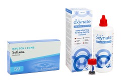 SofLens 59 (6 čoček) + Oxynate Peroxide 380 ml s pouzdrem