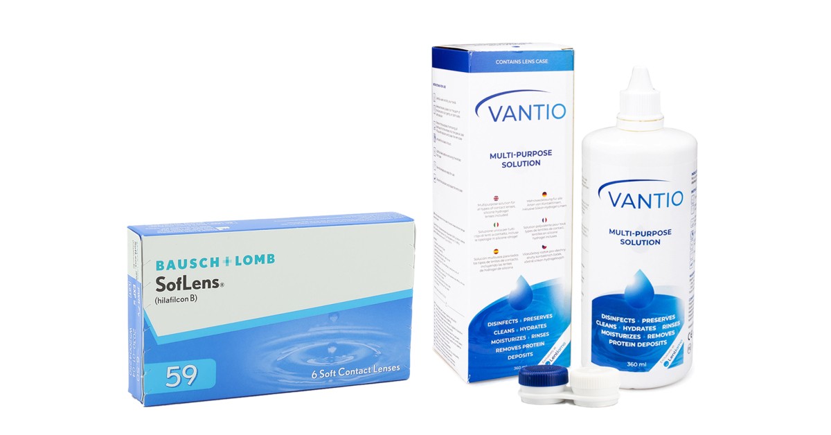 SofLens 59 (6 lenses) + Vantio Multi-Purpose 360 ml with case