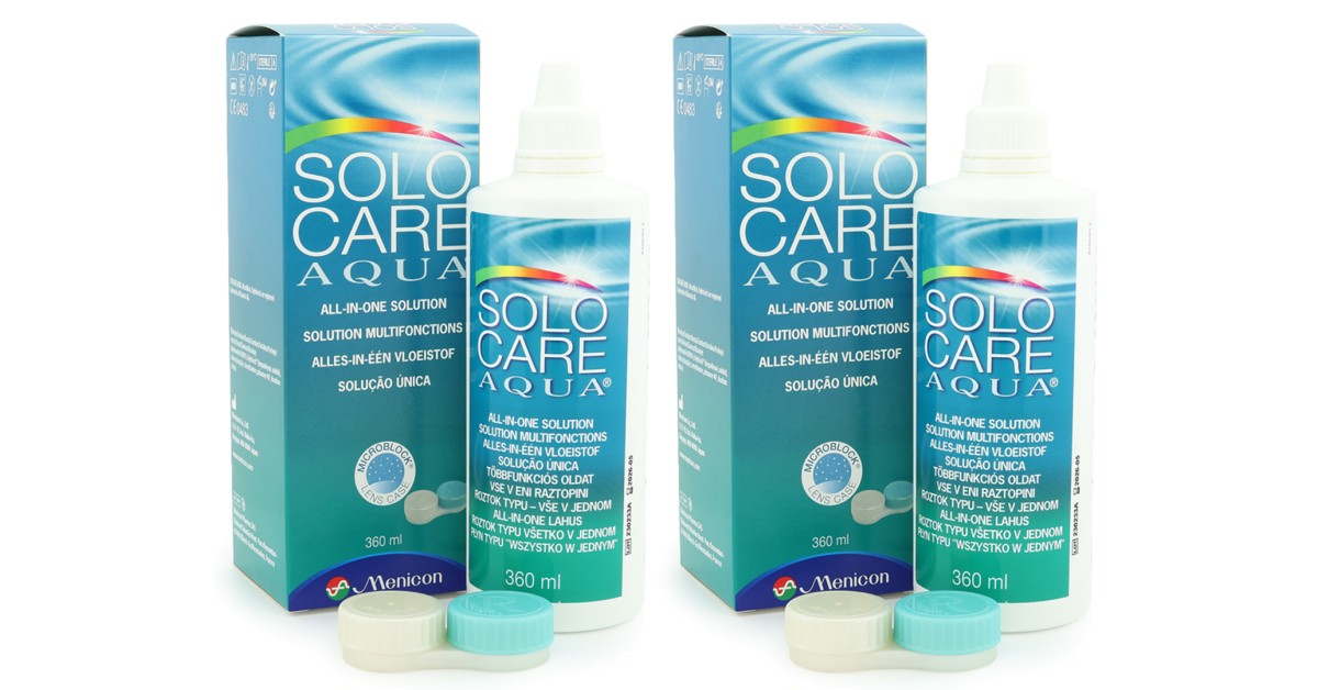 SOLOCARE AQUA 2 x 360 ml with cases