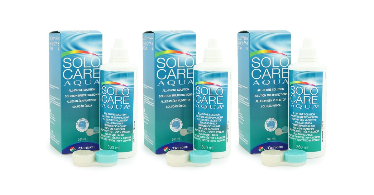 Image of SOLOCARE AQUA 3 x 360 ml mit Behälter