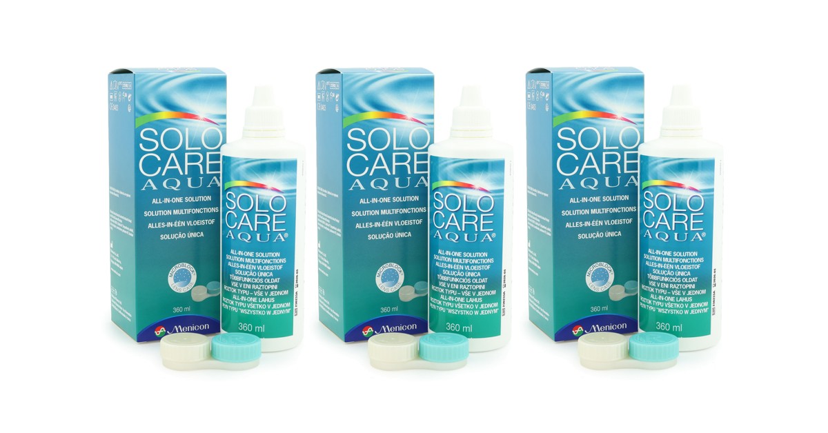 SOLOCARE AQUA 3 x 360 ml with cases