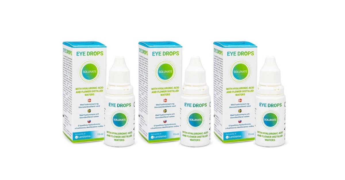 Solunate Eye Drops 3 x 15 ml