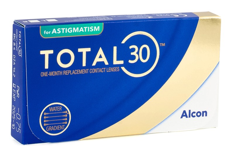 Alcon Alcon TOTAL30 for Astigmatism (6 φακοί) Μηνιαίοι Μυωπίας Υπερμετρωπίας Αστιγματικοί